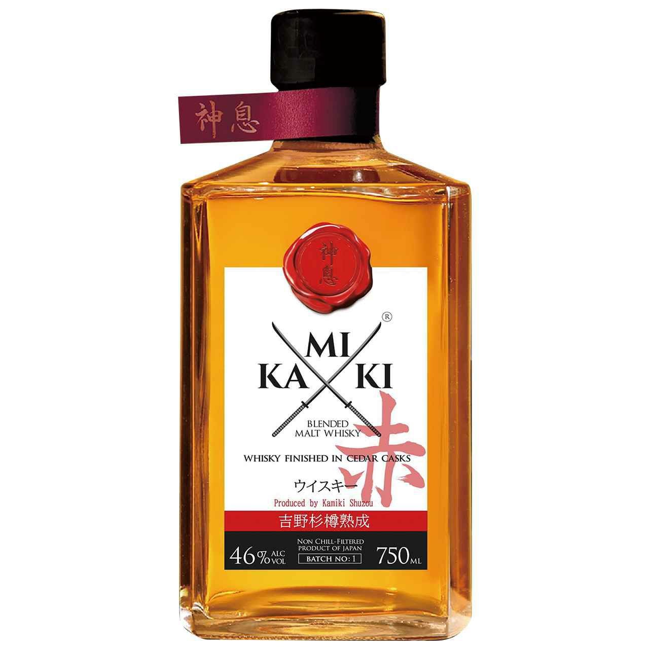 神息（KAMIKI） 赤 ブレンデッドモルトウイスキー 750ml | ネットde