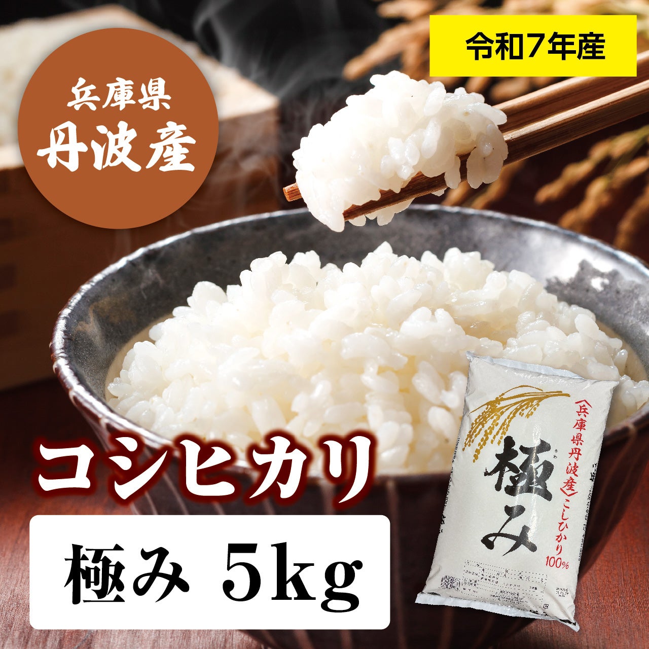 売りつくし特価／【令和7年(2025年度)産】丹波産 コシヒカリ「極み