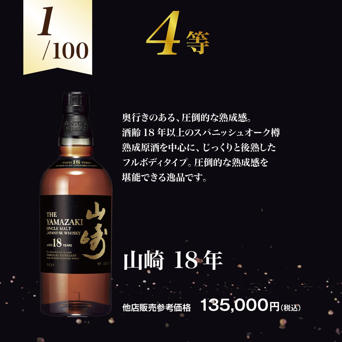 【第4弾】響30年が当たる！？プレミアムウイスキー福袋　4等