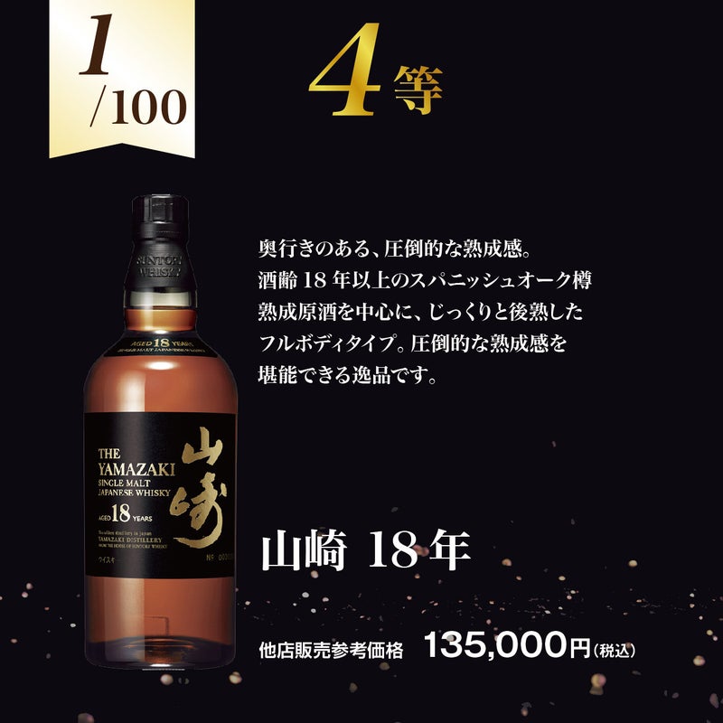 【第4弾】響30年が当たる！？プレミアムウイスキー福袋　4等