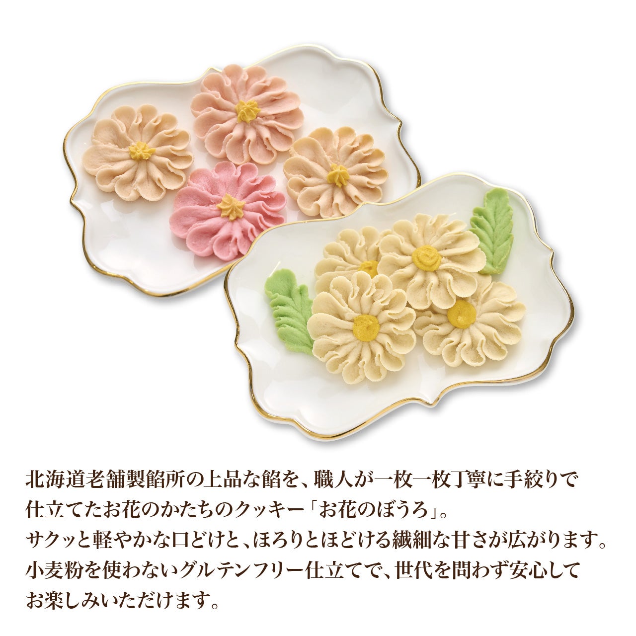 お花のぼうろ 2缶セット【コスモス＆マーガレット】専用クリアケース入