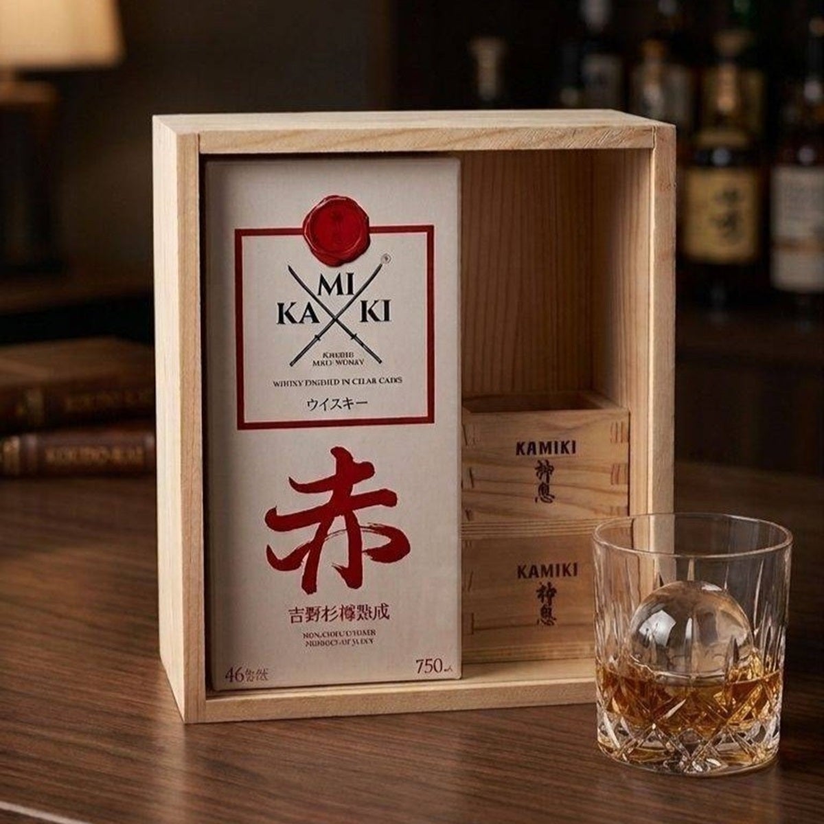 数量限定 ギフトボックス＆杉桝付き】神息（KAMIKI） 赤 ブレンデッド